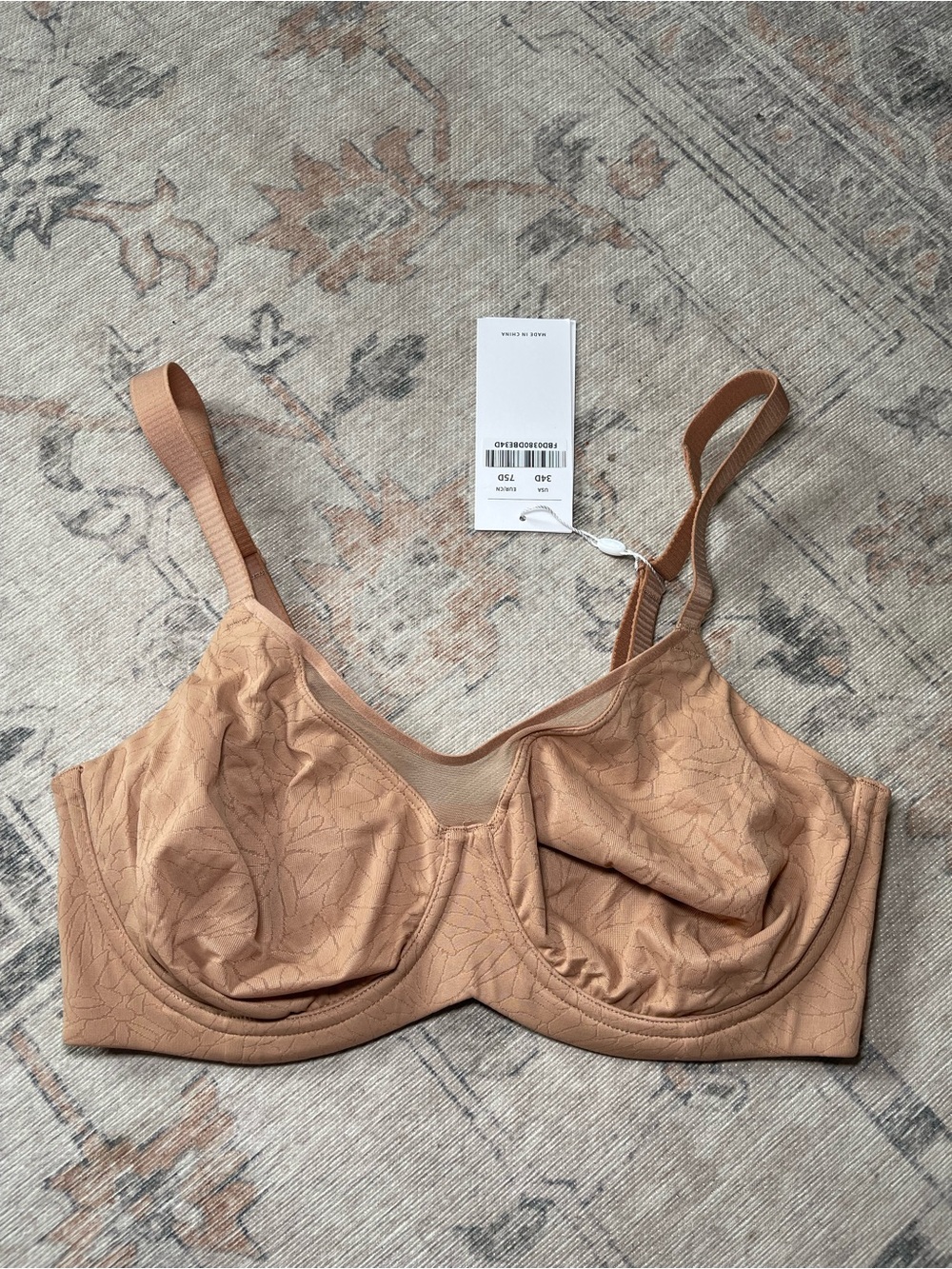 Everyday Comfort Underwire Bra in Tan